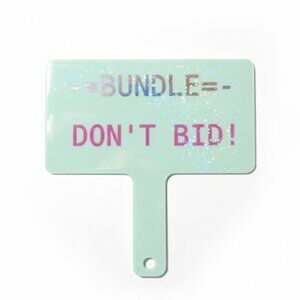 3D Printed handmade sign Bundle Do not bid for live shows Holographic handle